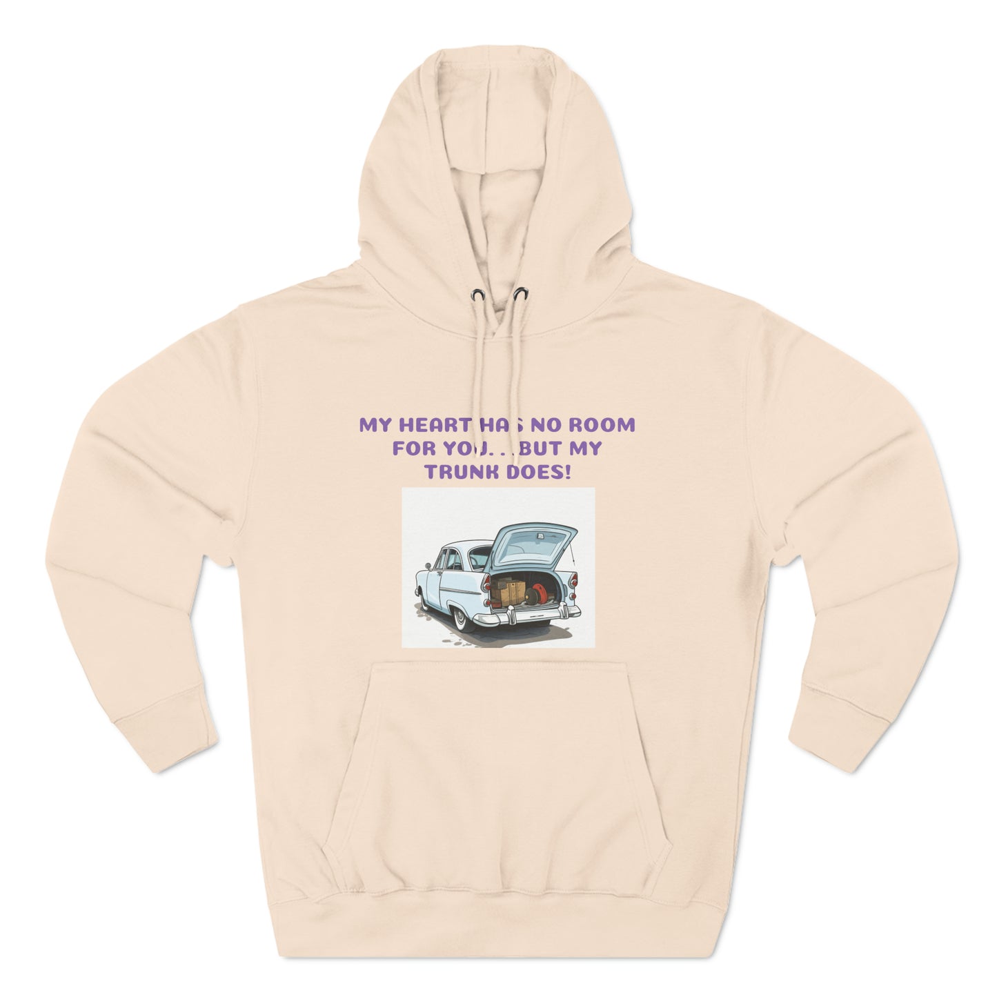 Three-Panel Fleece Hoodie